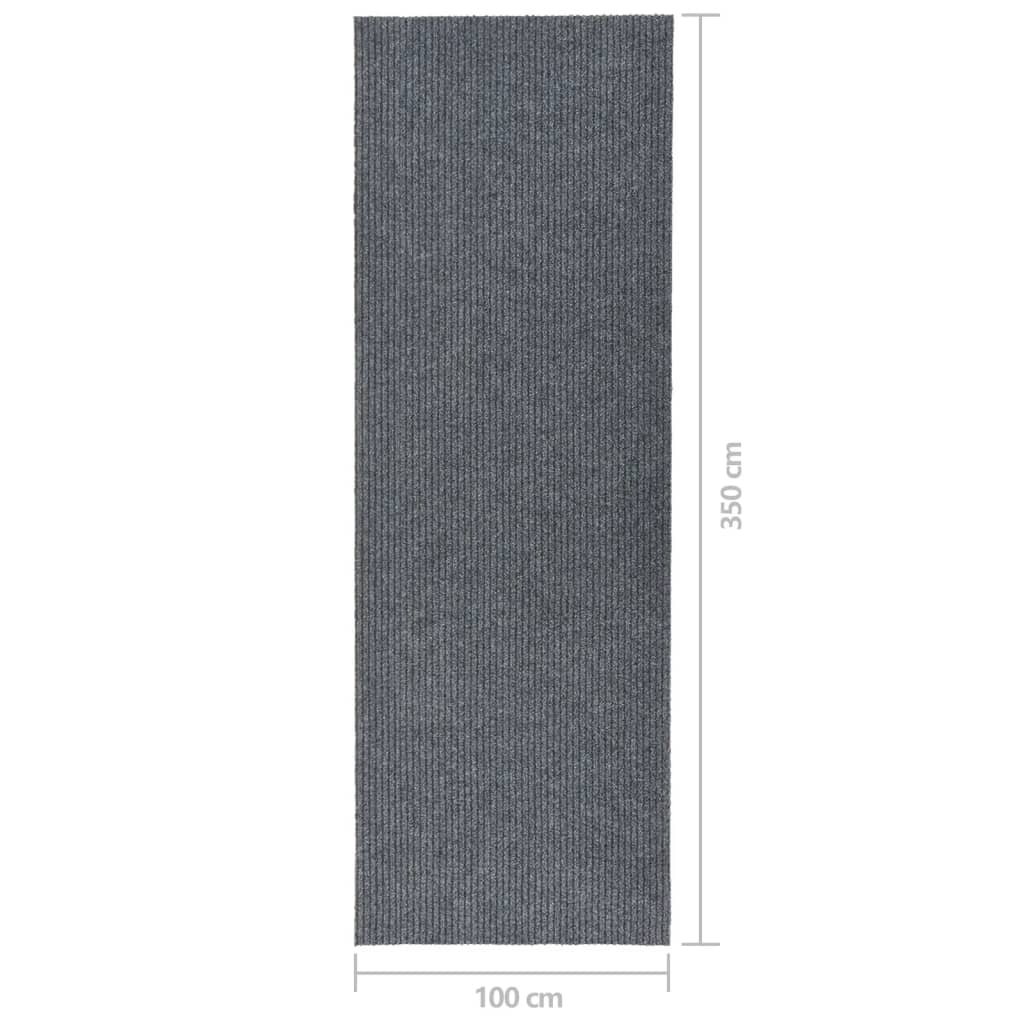 vidaXL Covor traversă de captare a murdăriei, gri, 100x350 cm vidaXL Covor traversă de captare a murdăriei, gri, 100x350 cm
