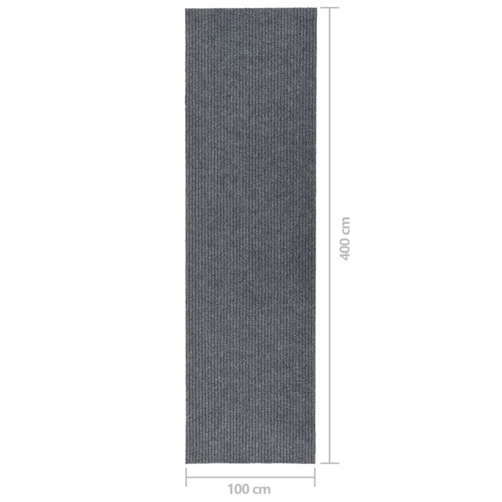vidaXL Covor traversă de captare a murdăriei, gri, 100x400 cm vidaXL Covor traversă de captare a murdăriei, gri, 100x400 cm
