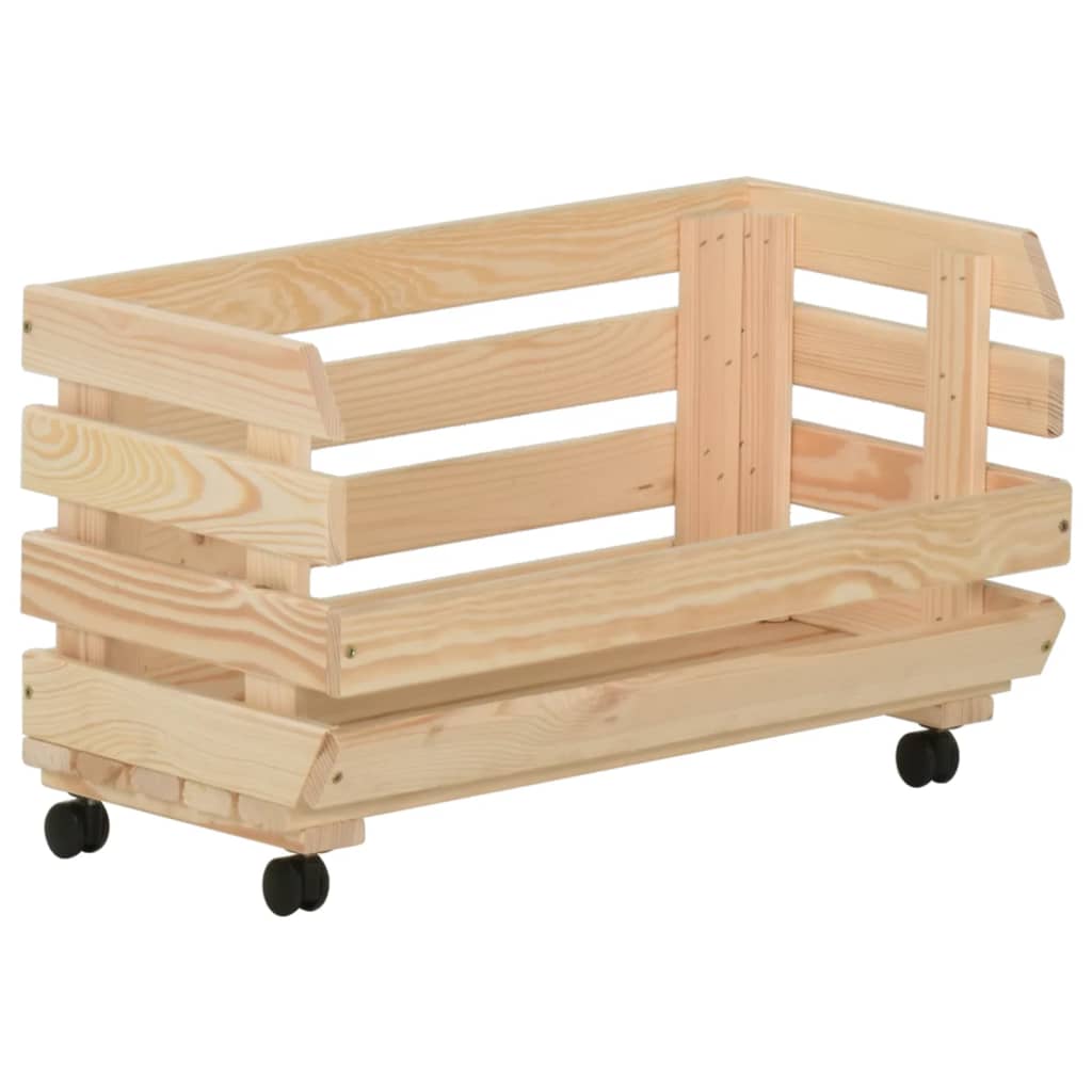 vidaXL Cărucior pentru legume, 37x30x80 cm, lemn de pin vidaXL Cărucior pentru legume, 37x30x80 cm, lemn de pin