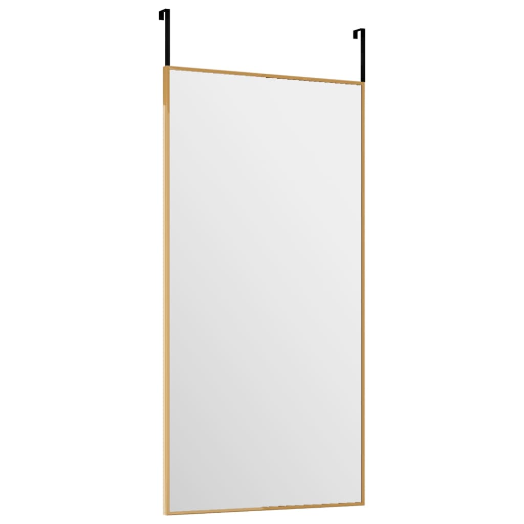 vidaXL Oglindă pentru ușă, auriu, 30x60 cm, sticlă și aluminiu vidaXL Oglindă pentru ușă, auriu, 30x60 cm, sticlă și aluminiu