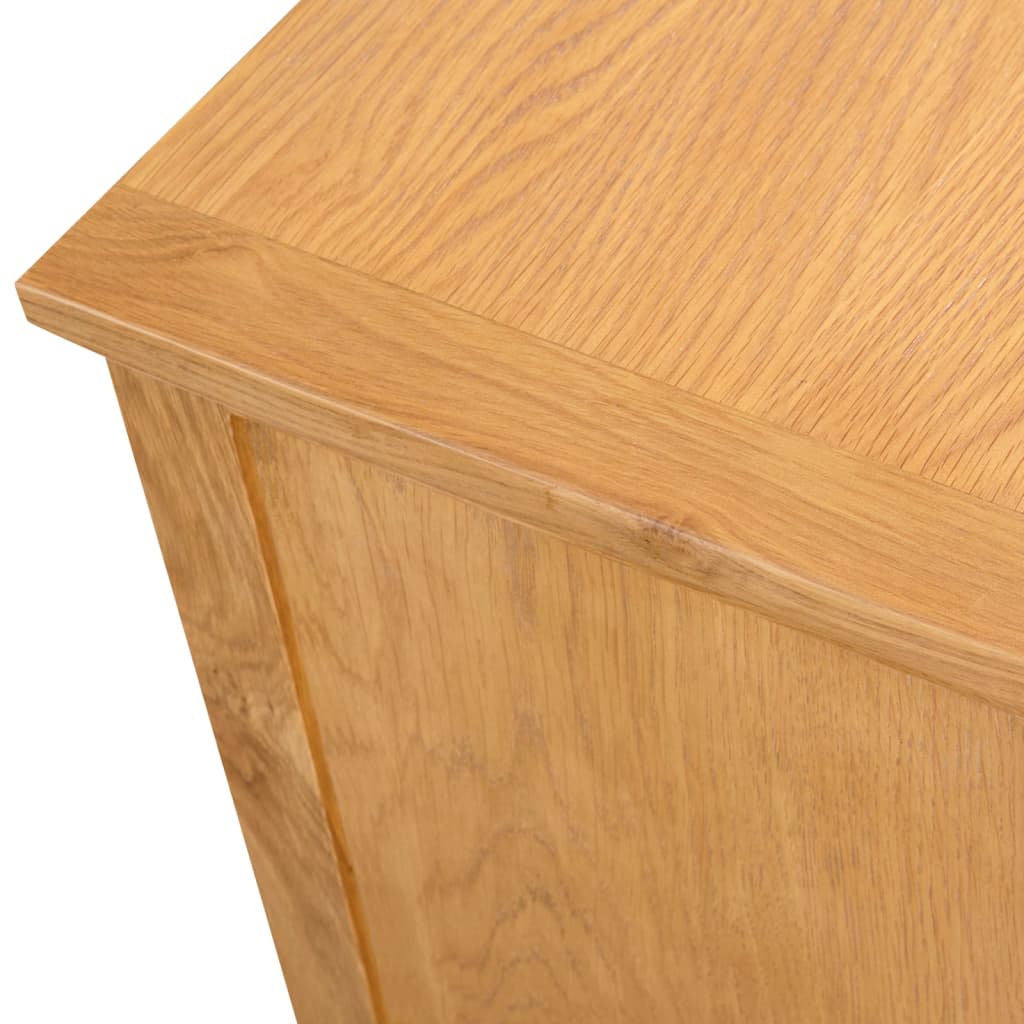 vidaXL Comodă TV, 110x35x44 cm, lemn masiv de stejar