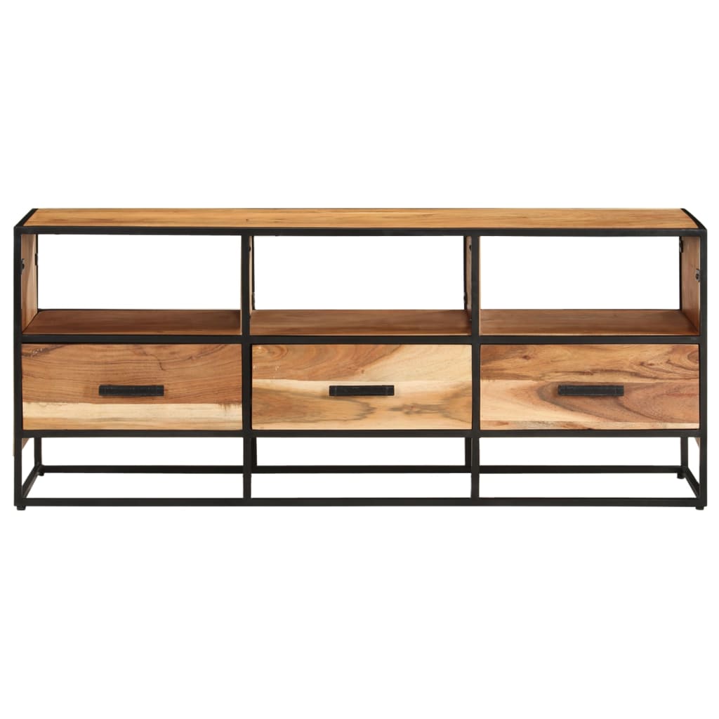 vidaXL Comodă TV, 110x30x45, lemn masiv de acacia