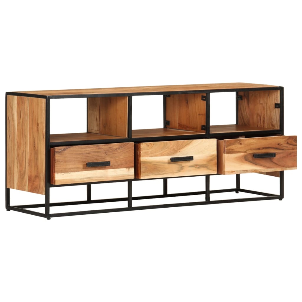 vidaXL Comodă TV, 110x30x45, lemn masiv de acacia