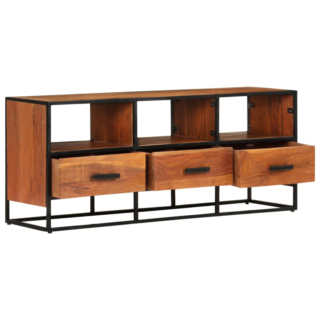 vidaXL Comodă TV, 110x30x45, lemn masiv de acacia