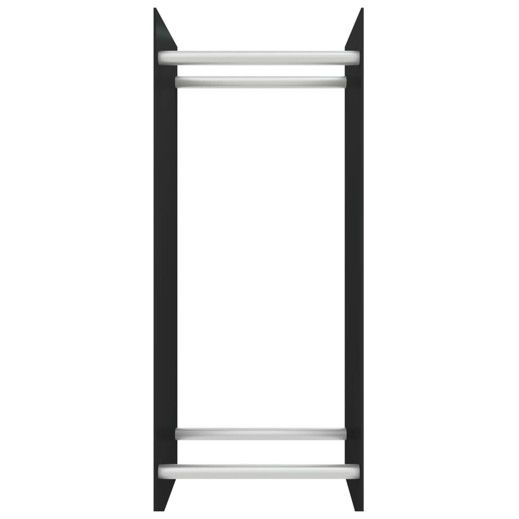 vidaXL Rastel lemne de foc negru 40x35x100 cm sticlă securizată vidaXL Rastel lemne de foc negru 40x35x100 cm sticlă securizată