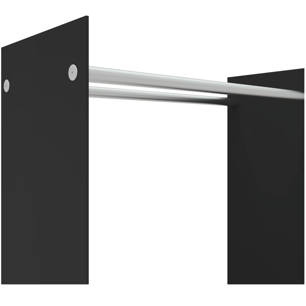 vidaXL Rastel lemne de foc negru 80x35x100 cm sticlă securizată vidaXL Rastel lemne de foc negru 80x35x100 cm sticlă securizată