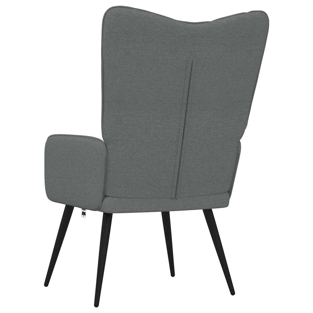 vidaXL Scaun de relaxare, gri închis, material textil