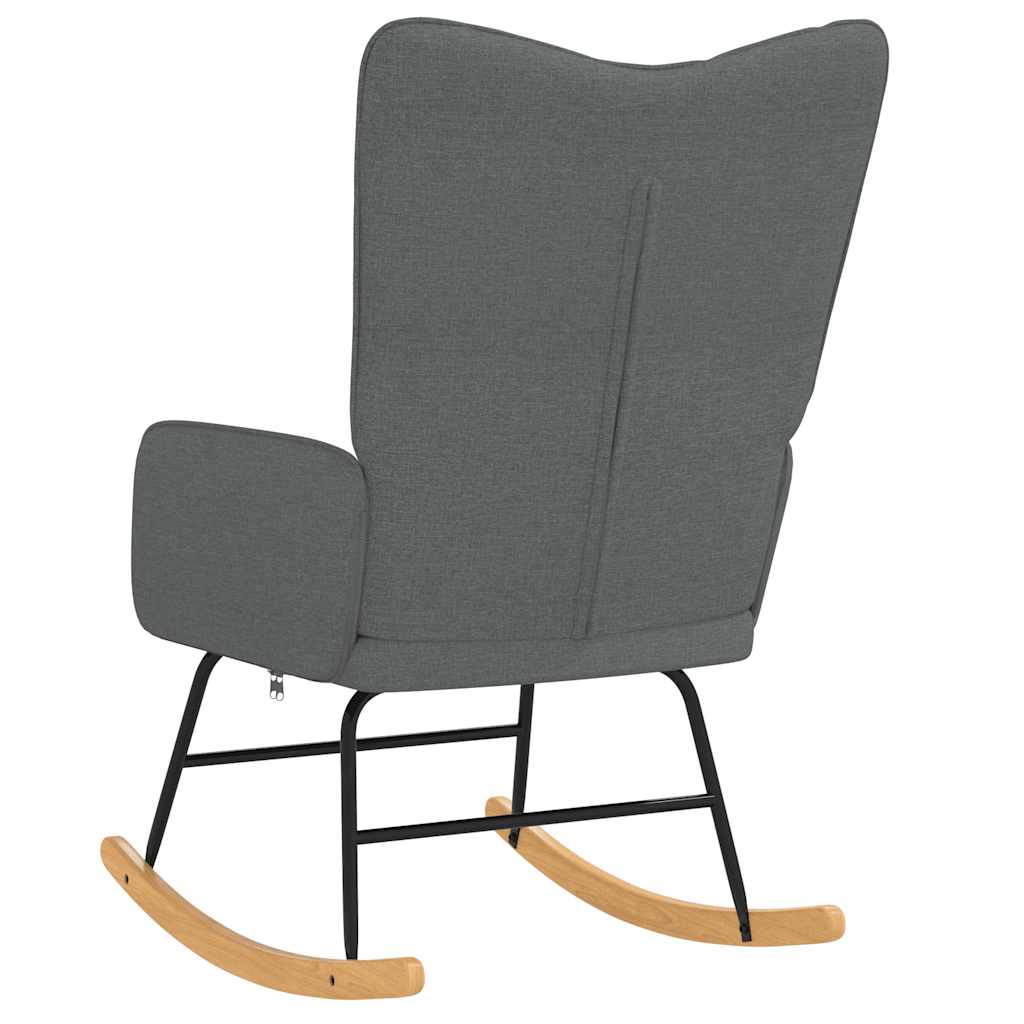 vidaXL Scaun balansoar, gri închis, material textil