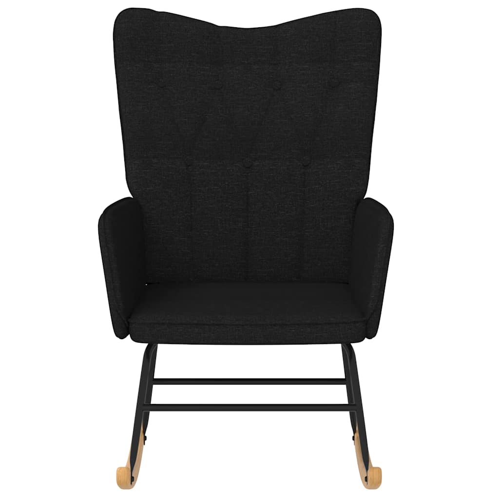 vidaXL Scaun balansoar, negru, material textil