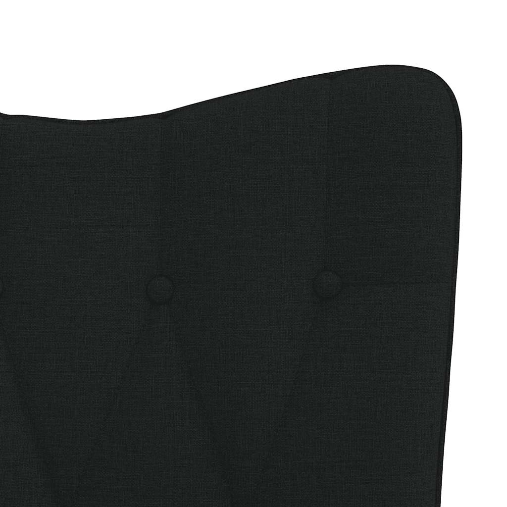 vidaXL Scaun balansoar, negru, material textil