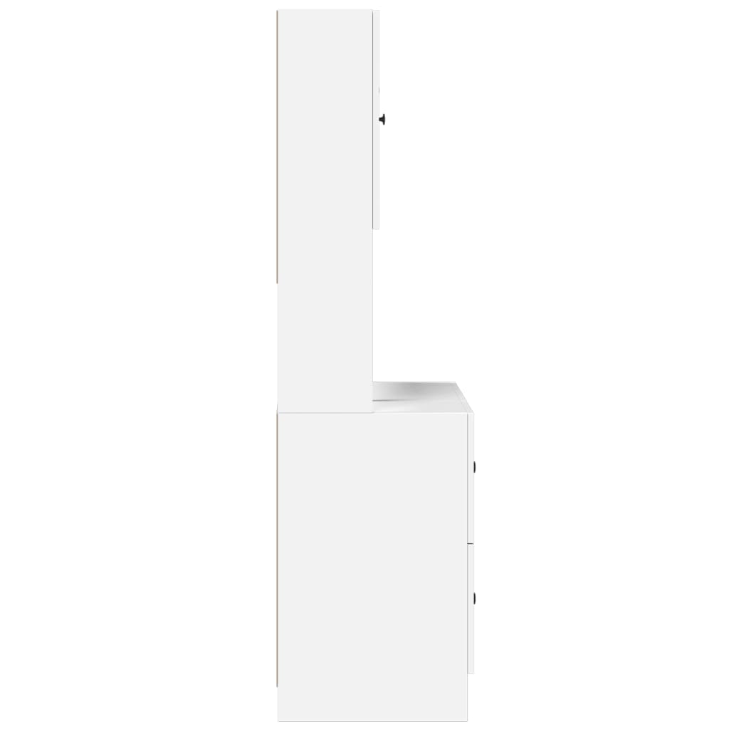 vidaXL Dulap de bucătărie, alb, 95x50x180 cm, lemn prelucrat vidaXL Dulap de bucătărie, alb, 95x50x180 cm, lemn prelucrat