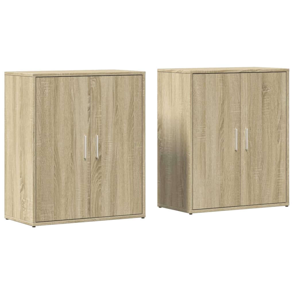 vidaXL Dulapuri, 2 buc., stejar sonoma, 60x31x70 cm, lemn prelucrat