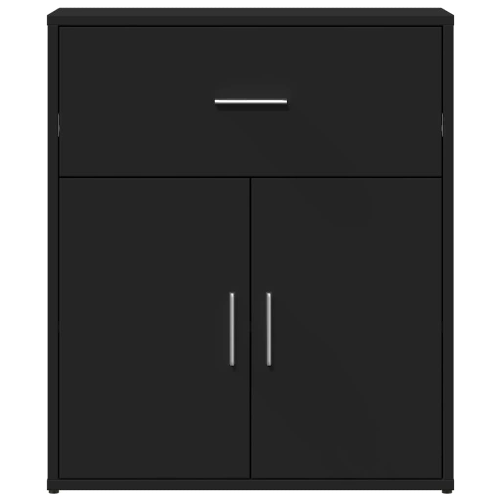 vidaXL Dulapuri, 2 buc., negru, 60x31x70 cm, lemn prelucrat