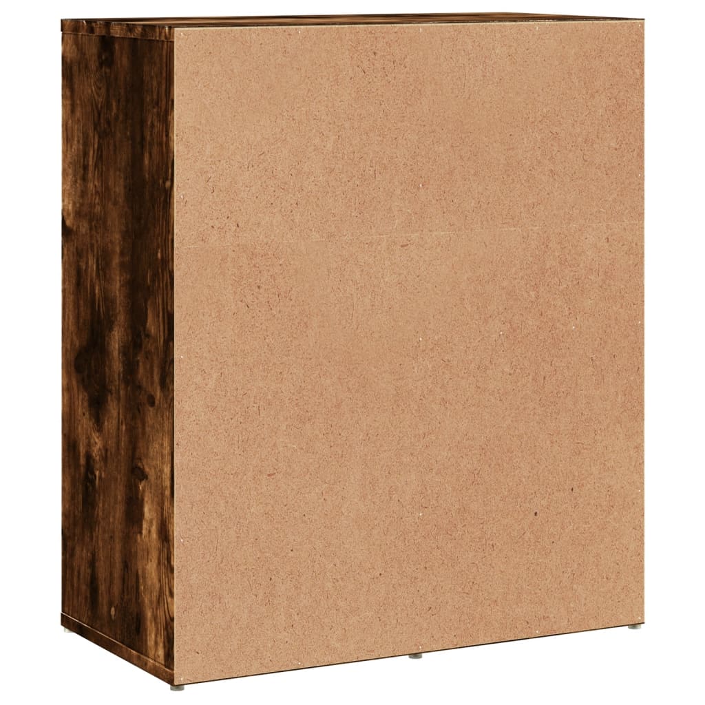 vidaXL Dulapuri, 2 buc., stejar fumuriu, 60x31x70 cm, lemn prelucrat