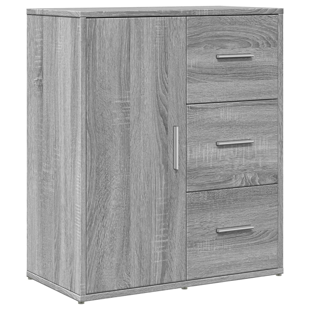 vidaXL Dulapuri, 2 buc., gri sonoma, 60x31x70 cm, lemn prelucrat