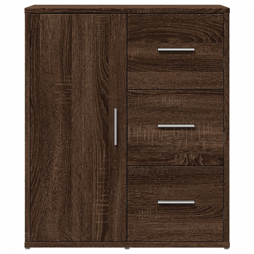 vidaXL Dulapuri, 2 buc., stejar maro, 60x31x70 cm, lemn prelucrat