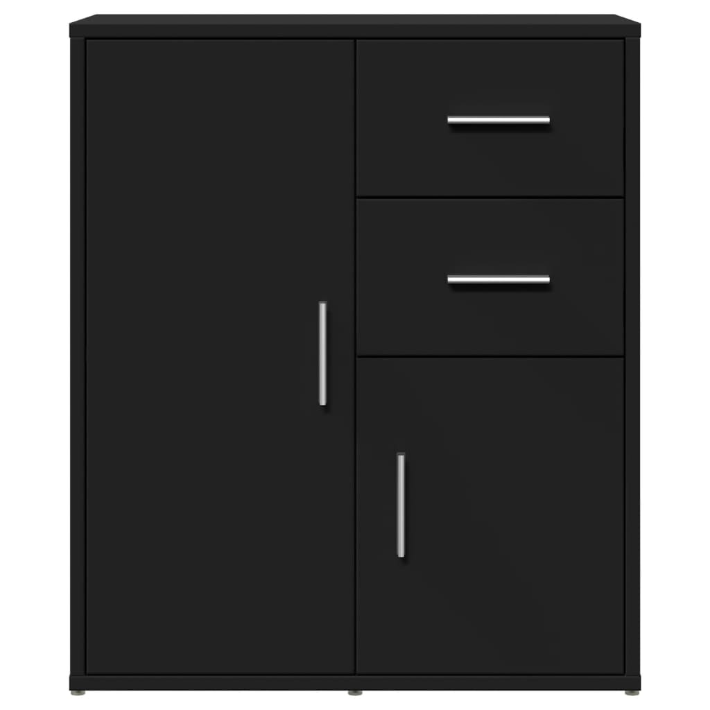 vidaXL Dulapuri, 2 buc., negru, 60x31x70 cm, lemn prelucrat