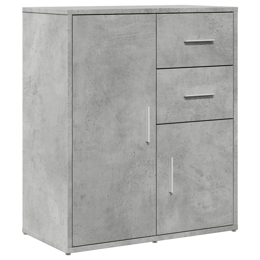 vidaXL Dulapuri, 2 buc., gri beton, 60x31x70 cm, lemn prelucrat vidaXL Dulapuri, 2 buc., gri beton, 60x31x70 cm, lemn prelucrat