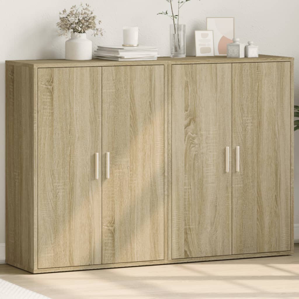 vidaXL Dulapuri, 2 buc., stejar sonoma, 60x31x84 cm, lemn prelucrat