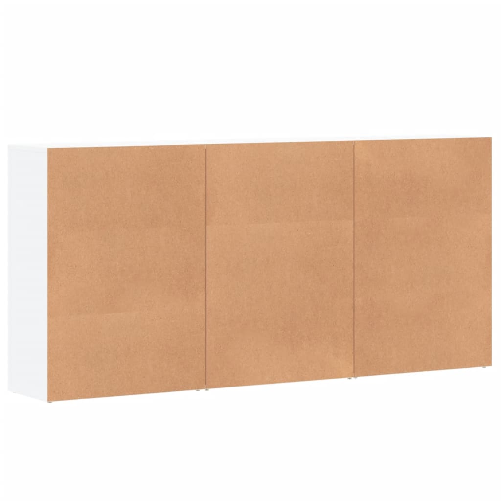 vidaXL Dulapuri, 3 buc., alb, 60x31x84 cm, lemn prelucrat vidaXL Dulapuri, 3 buc., alb, 60x31x84 cm, lemn prelucrat