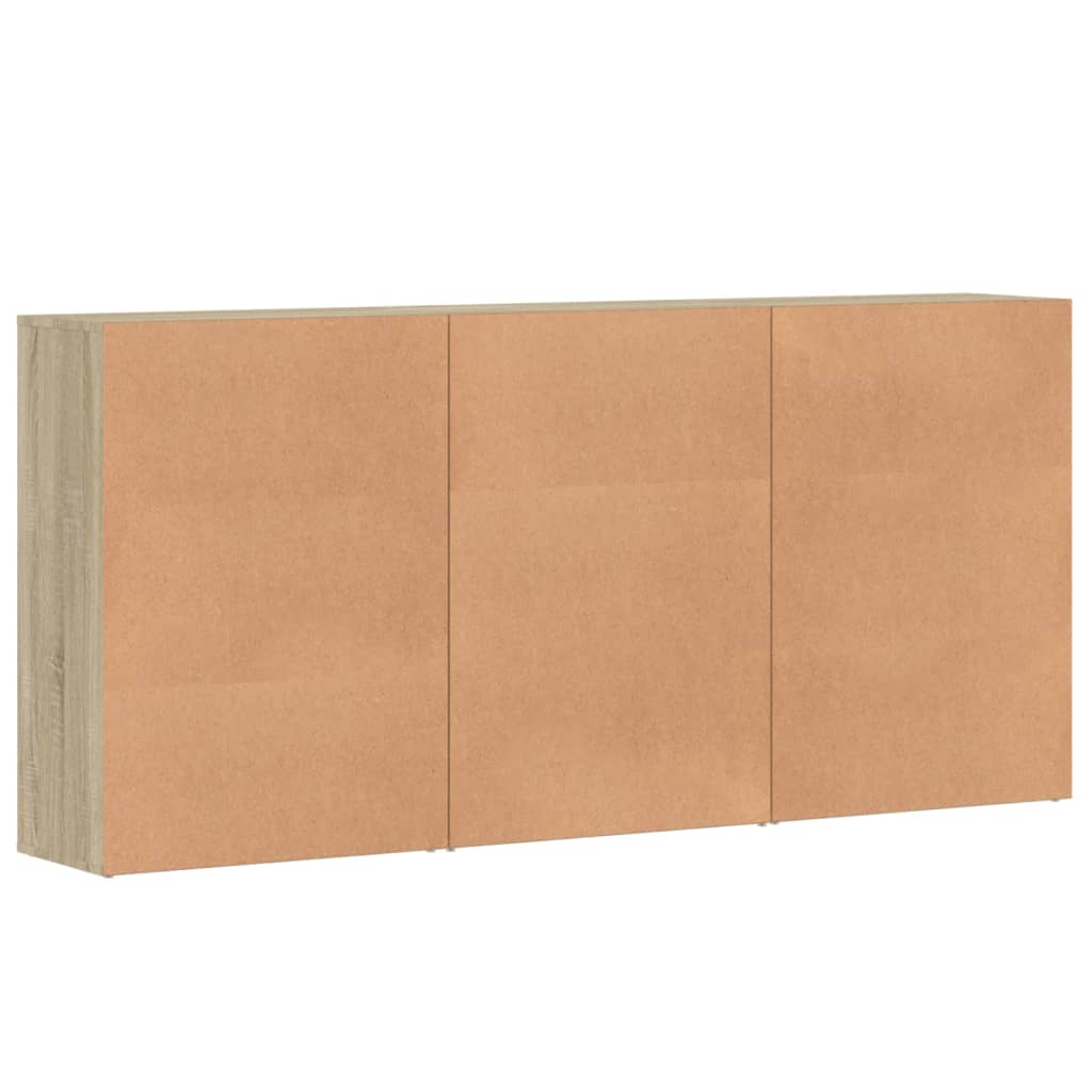 vidaXL Dulapuri, 3 buc., stejar sonoma, 60x31x84 cm, lemn prelucrat vidaXL Dulapuri, 3 buc., stejar sonoma, 60x31x84 cm, lemn prelucrat