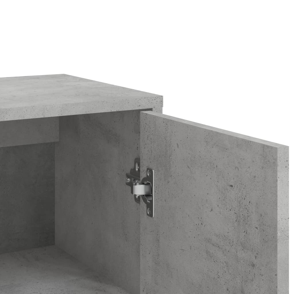 vidaXL Dulapuri, 3 buc., gri beton, 60x31x84 cm, lemn prelucrat vidaXL Dulapuri, 3 buc., gri beton, 60x31x84 cm, lemn prelucrat
