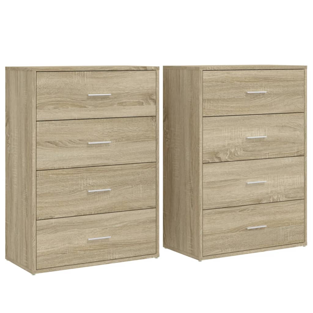 vidaXL Dulapuri, 2 buc., stejar sonoma, 60x31x84 cm, lemn prelucrat