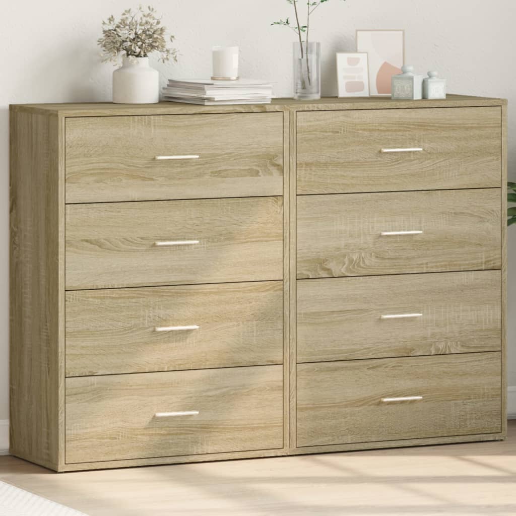 vidaXL Dulapuri, 2 buc., stejar sonoma, 60x31x84 cm, lemn prelucrat