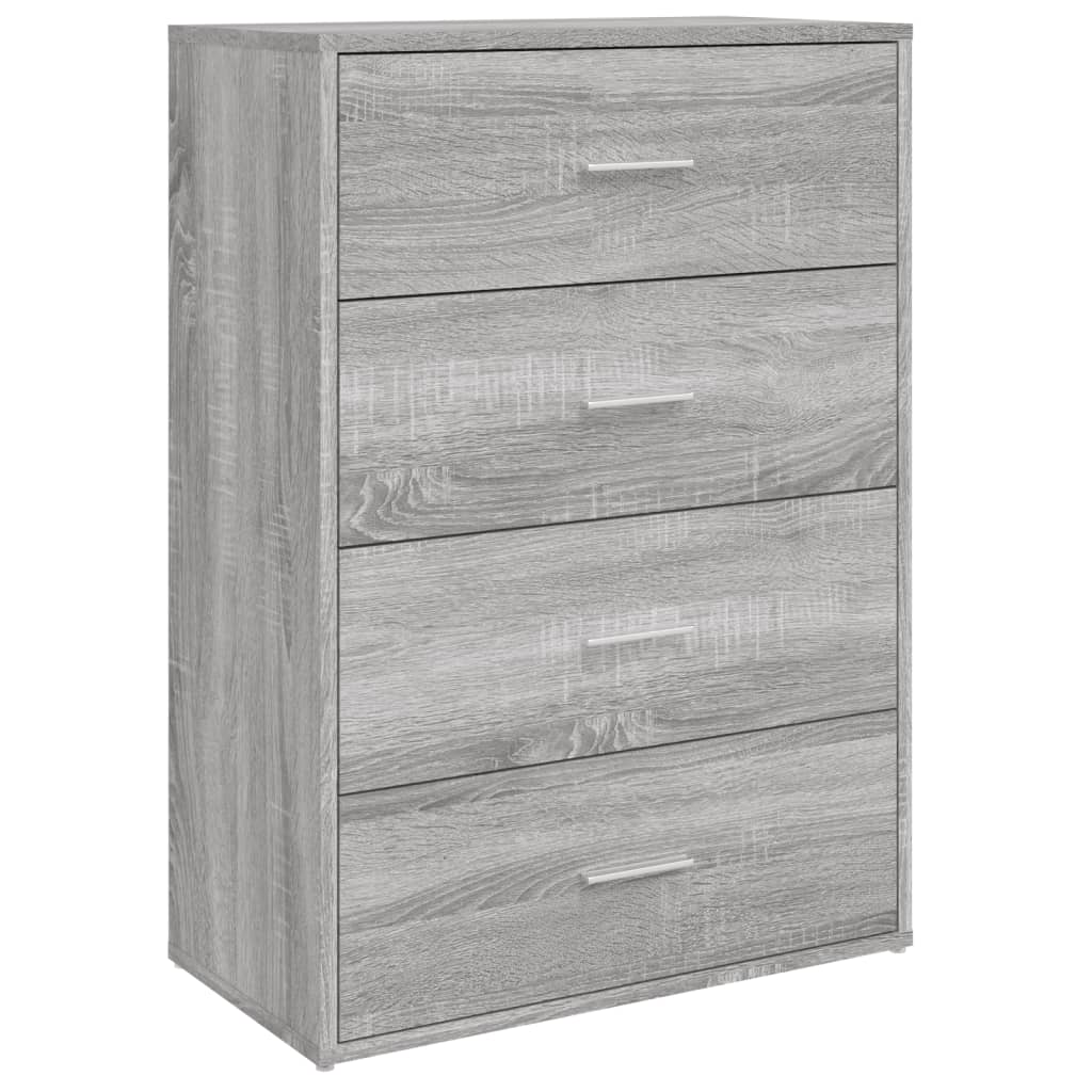 vidaXL Dulapuri, 2 buc., gri sonoma, 60x31x84 cm, lemn prelucrat
