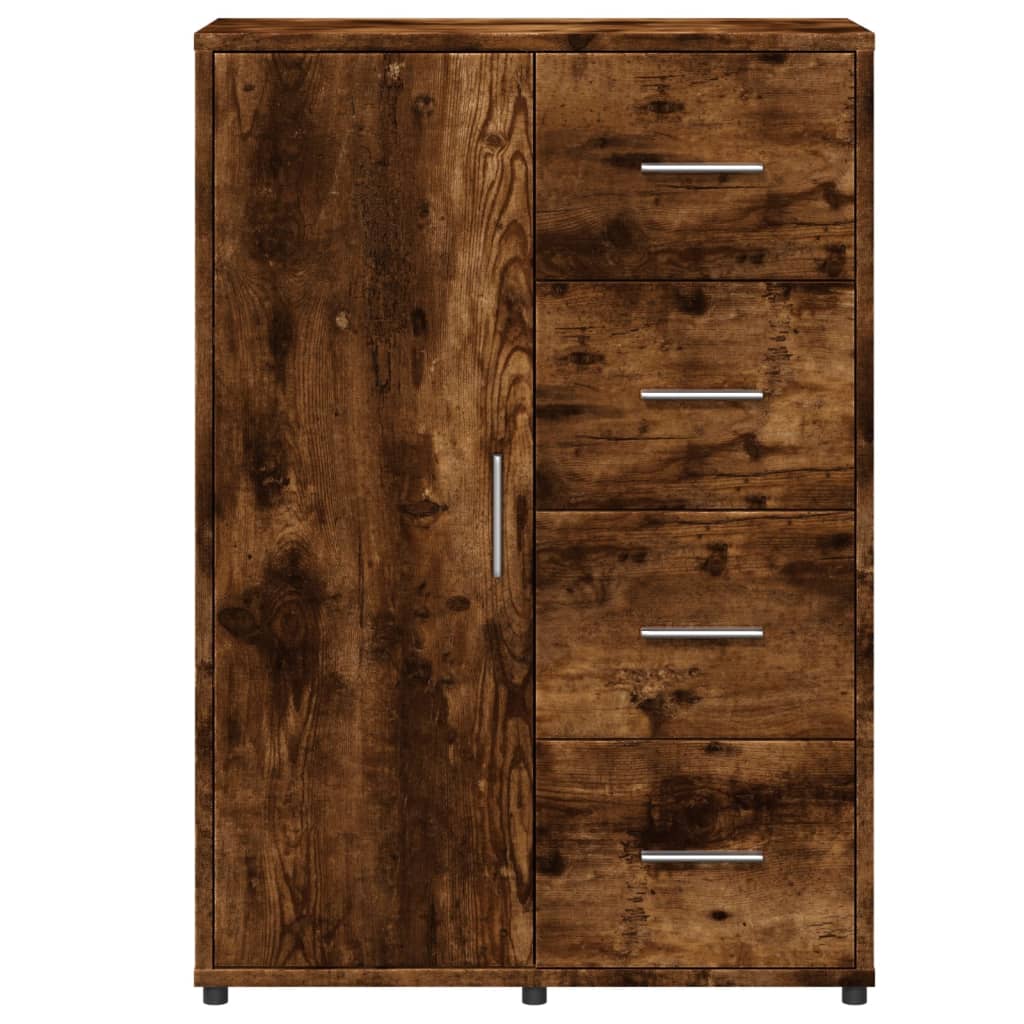 vidaXL Dulapuri, 2 buc., stejar fumuriu, 60x31x84 cm, lemn prelucrat