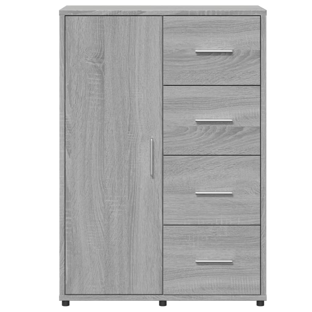 vidaXL Dulapuri, 2 buc., gri sonoma, 60x31x84 cm, lemn prelucrat