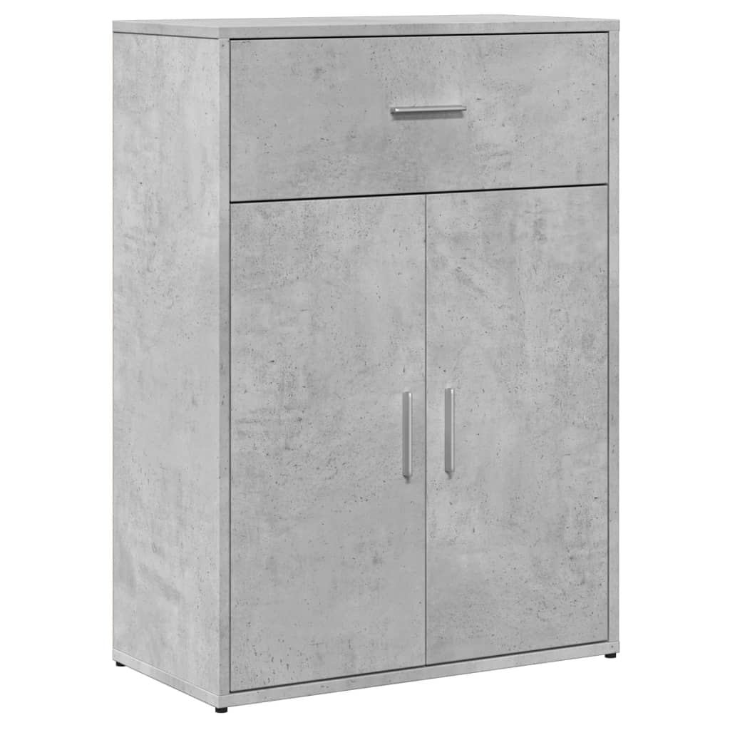 vidaXL Comode, 2 buc., gri beton, 60x30x84 cm, lemn compozit vidaXL Comode, 2 buc., gri beton, 60x30x84 cm, lemn compozit