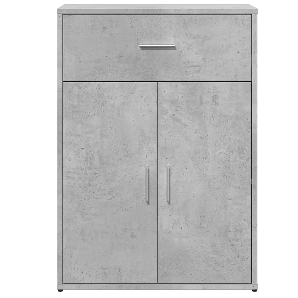 vidaXL Comode, 2 buc., gri beton, 60x30x84 cm, lemn compozit vidaXL Comode, 2 buc., gri beton, 60x30x84 cm, lemn compozit