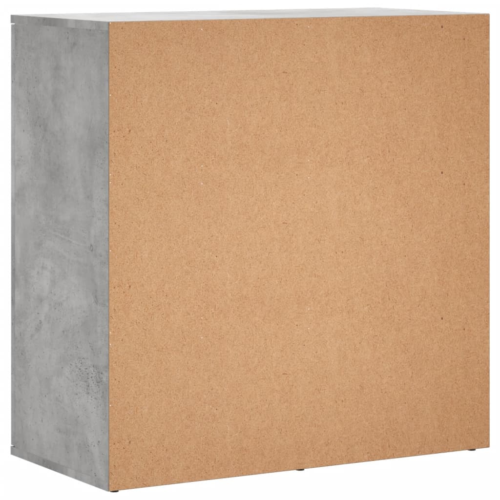 vidaXL Dulapuri, 2 buc., gri beton, 79x38x80 cm, lemn prelucrat