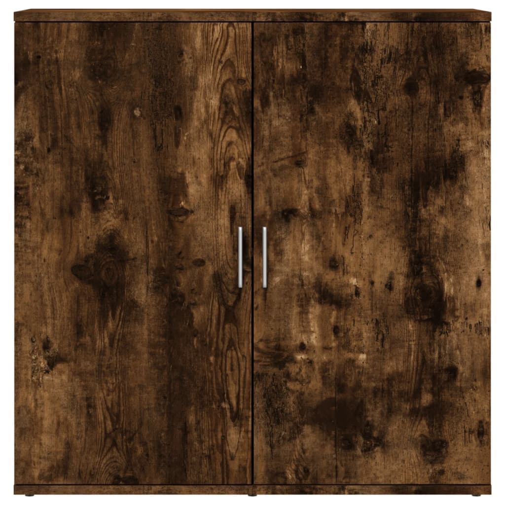 vidaXL Dulapuri, 2 buc., stejar fumuriu, 79x38x80 cm, lemn prelucrat vidaXL Dulapuri, 2 buc., stejar fumuriu, 79x38x80 cm, lemn prelucrat