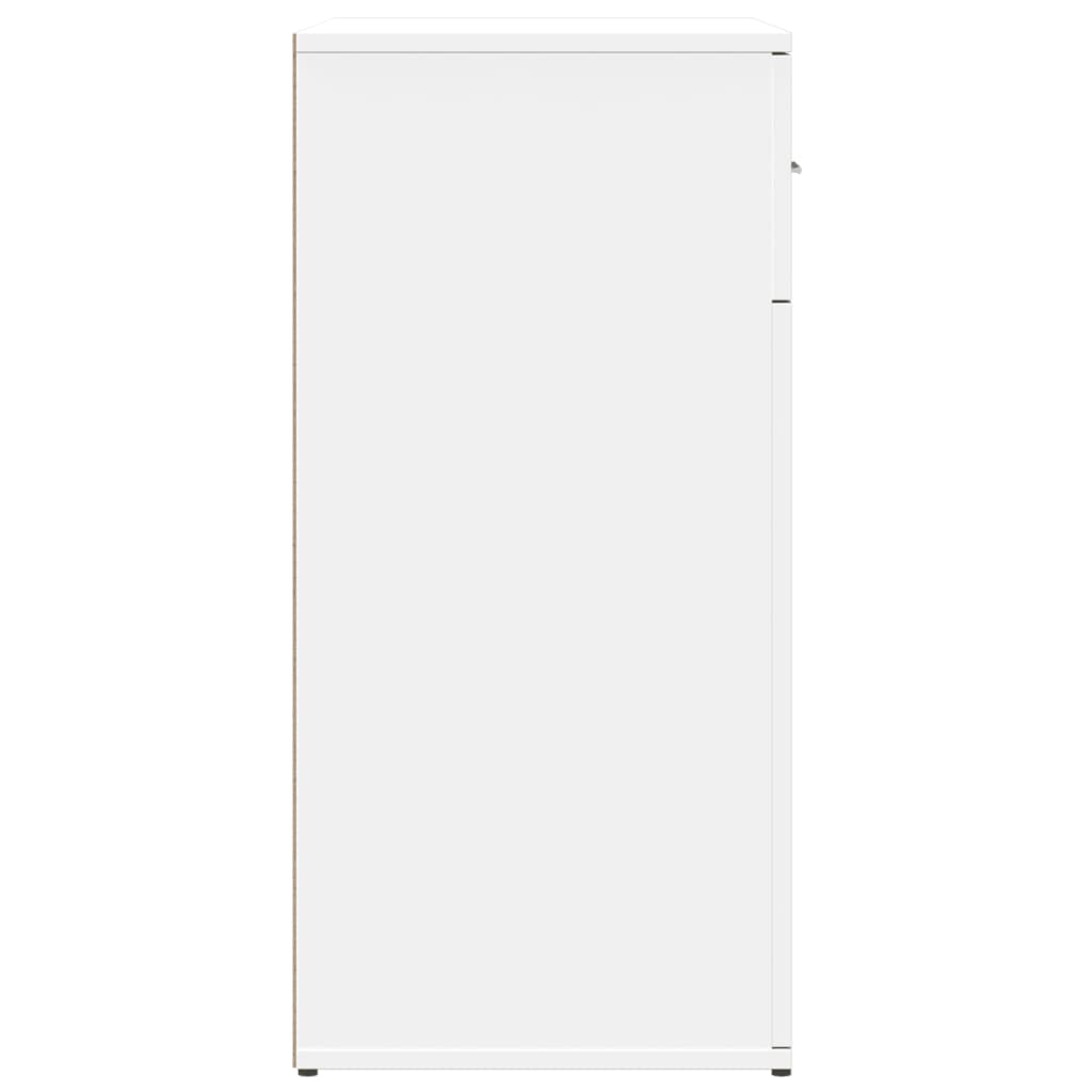 vidaXL Dulapuri, alb, 2 buc., 79x38x80 cm, lemn prelucrat vidaXL Dulapuri, alb, 2 buc., 79x38x80 cm, lemn prelucrat