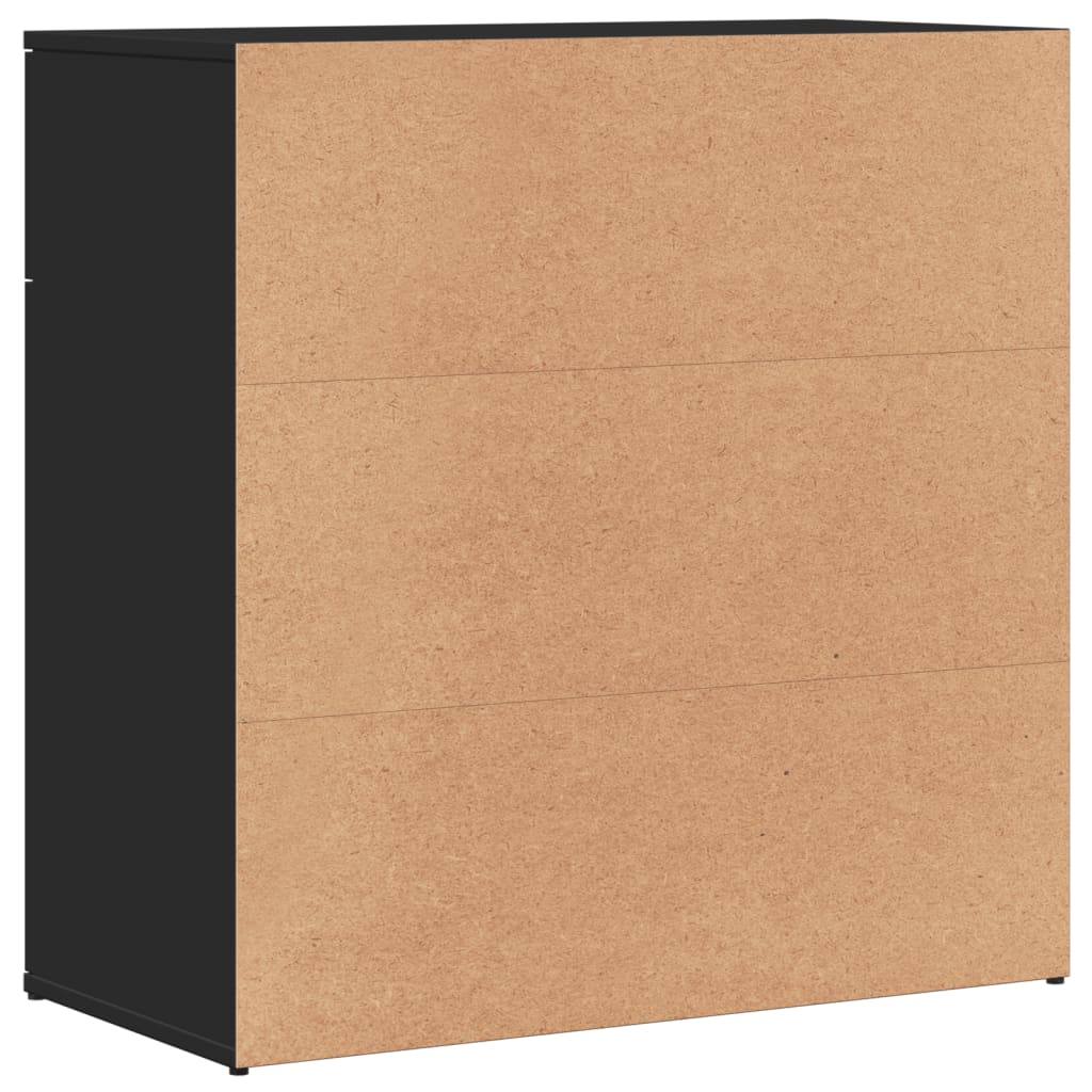 vidaXL Dulapuri, negru, 2 buc., 79x38x80 cm, lemn prelucrat vidaXL Dulapuri, negru, 2 buc., 79x38x80 cm, lemn prelucrat