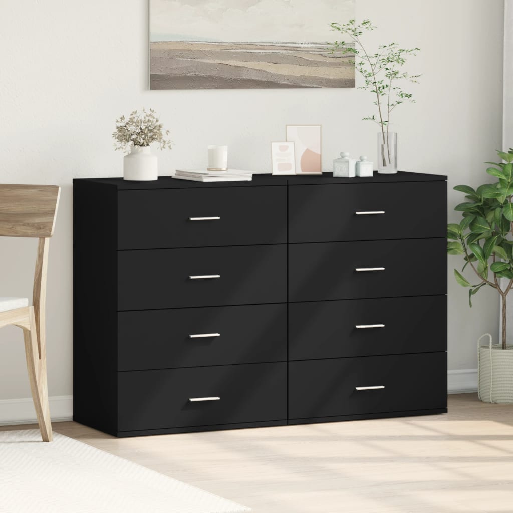 vidaXL Dulapuri, 2 buc., alb, 60x39x80 cm, lemn prelucrat