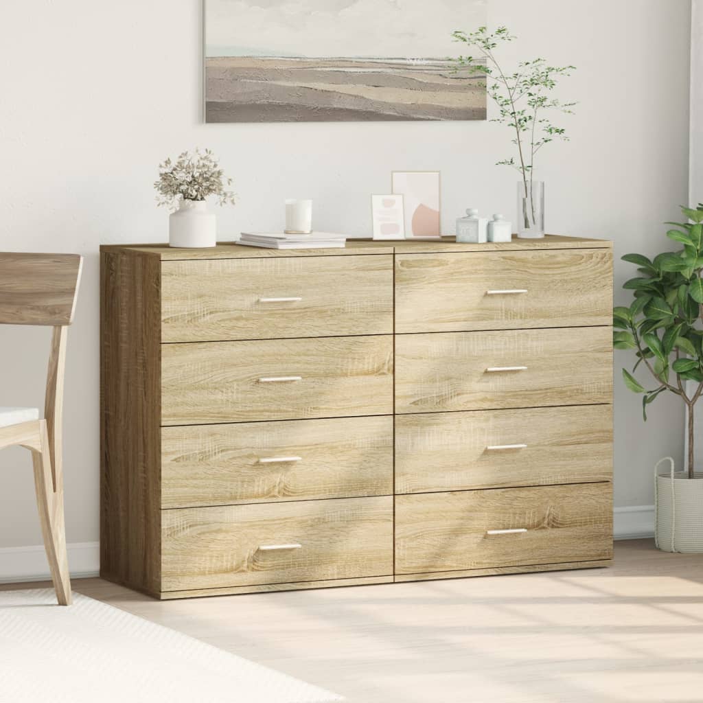 vidaXL Dulapuri, 2 buc., stejar sonoma, 60x39x80 cm, lemn prelucrat vidaXL Dulapuri, 2 buc., stejar sonoma, 60x39x80 cm, lemn prelucrat
