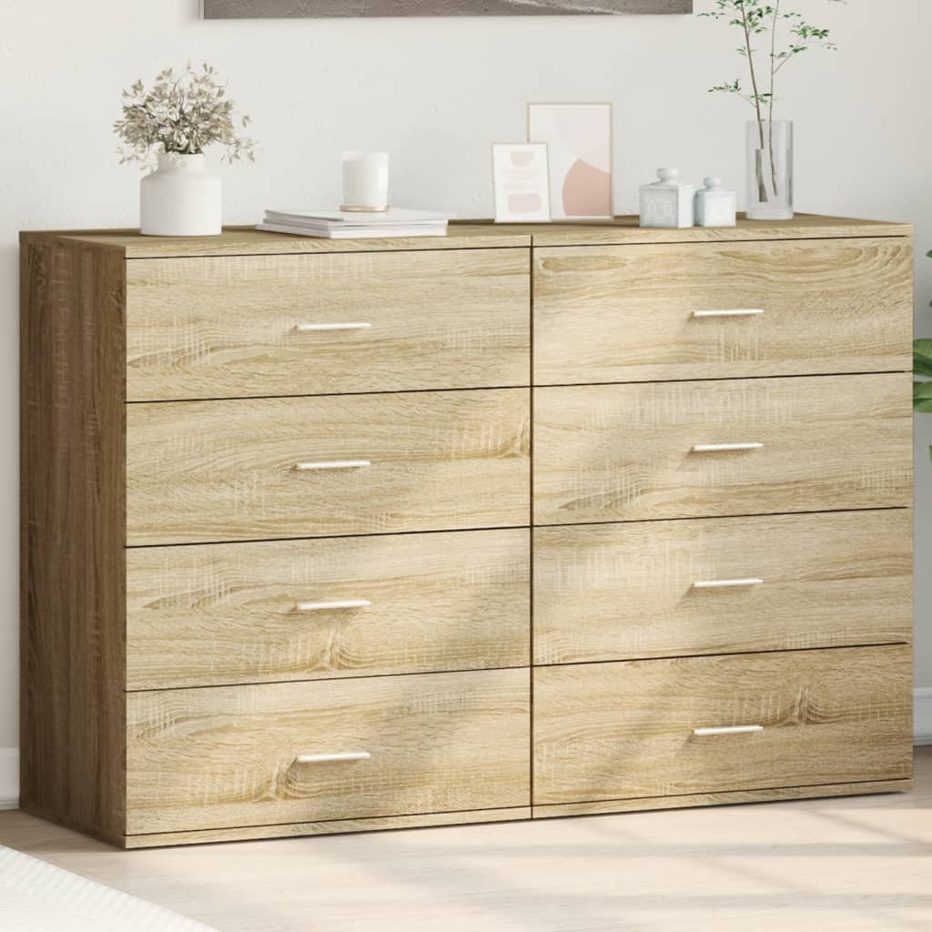 vidaXL Dulapuri, 2 buc., stejar sonoma, 60x39x80 cm, lemn prelucrat vidaXL Dulapuri, 2 buc., stejar sonoma, 60x39x80 cm, lemn prelucrat