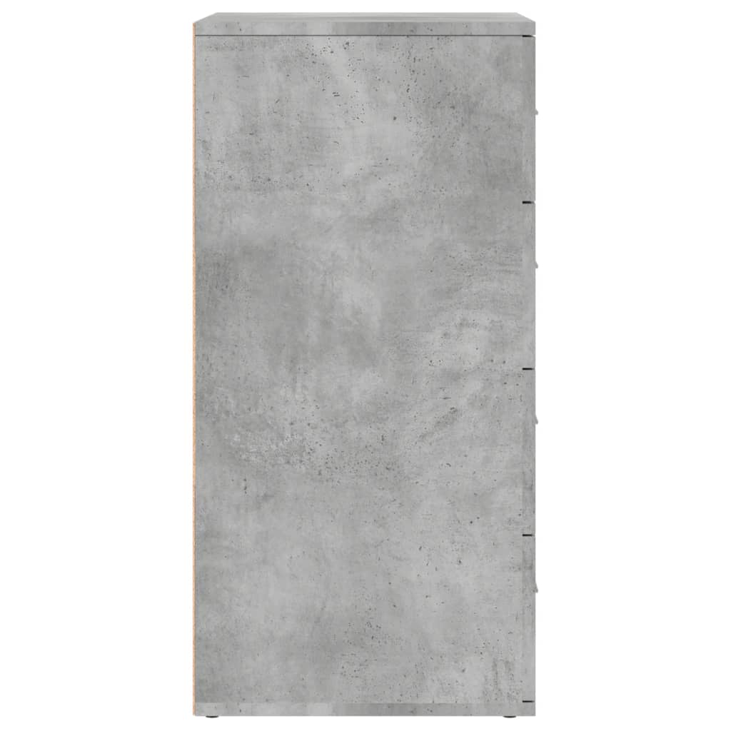 vidaXL Dulapuri, 2 buc., gri beton, 60x39x80 cm, lemn prelucrat