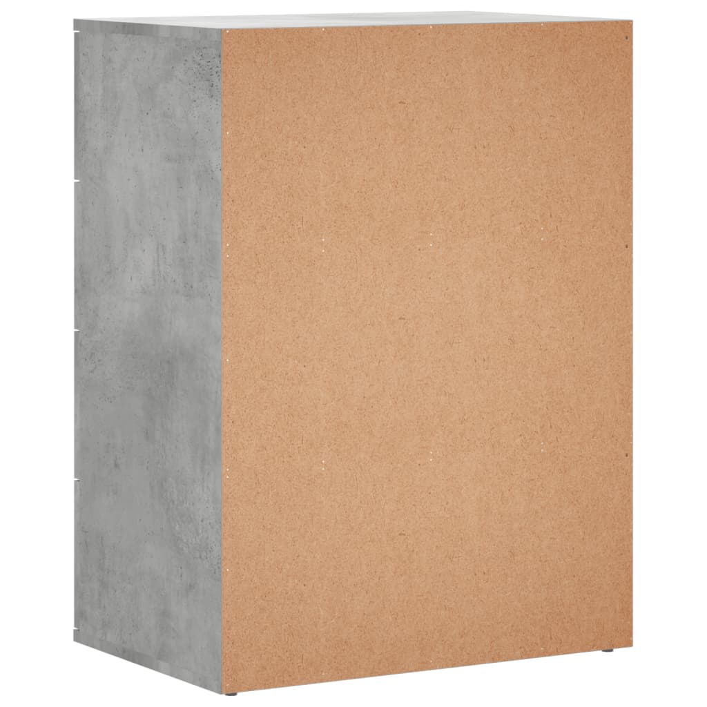 vidaXL Dulapuri, 2 buc., gri beton, 60x39x80 cm, lemn prelucrat