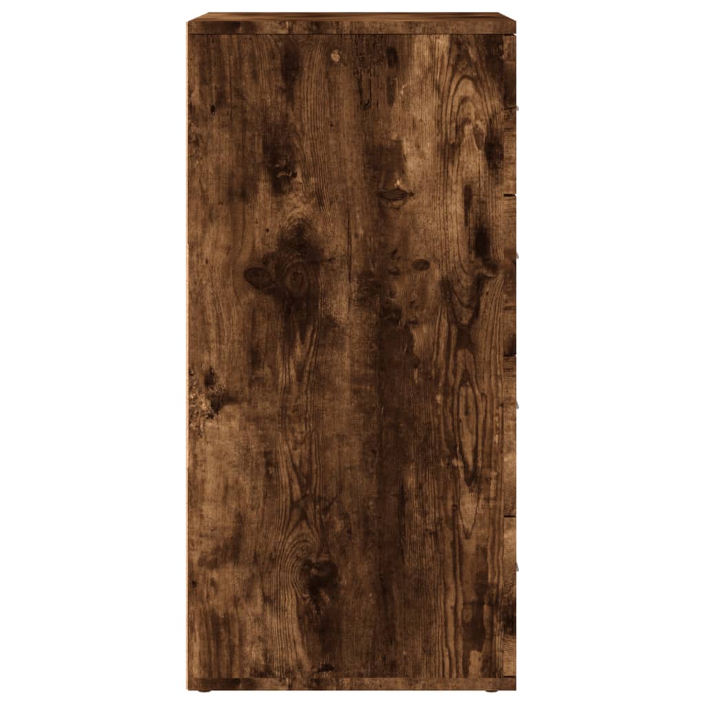 vidaXL Dulapuri, 2 buc., stejar fumuriu, 60x39x80 cm, lemn prelucrat