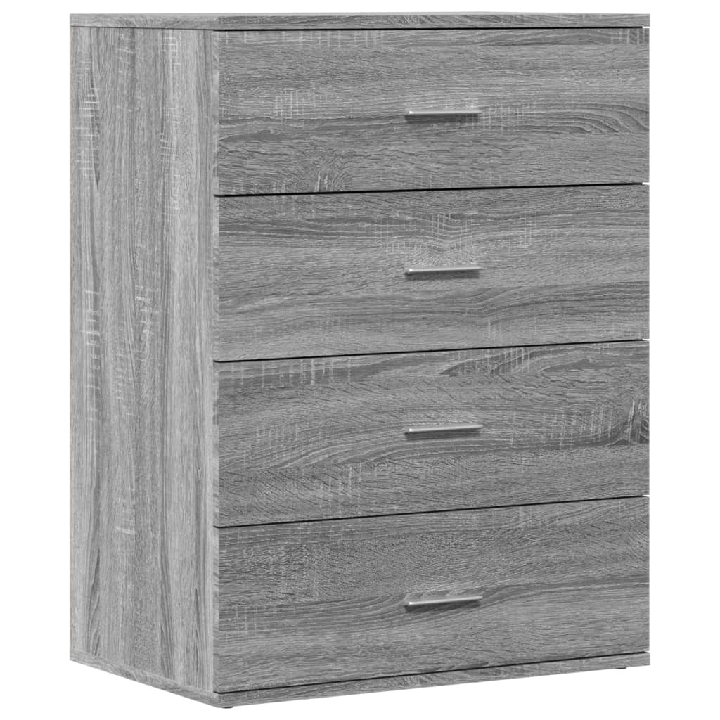 vidaXL Dulapuri, 2 buc., gri sonoma, 60x39x80 cm, lemn prelucrat