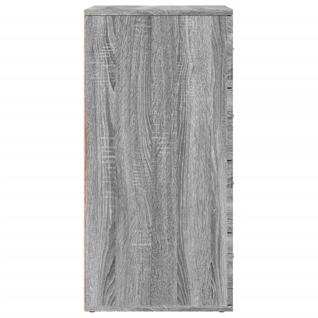 vidaXL Dulapuri, 2 buc., gri sonoma, 60x39x80 cm, lemn prelucrat