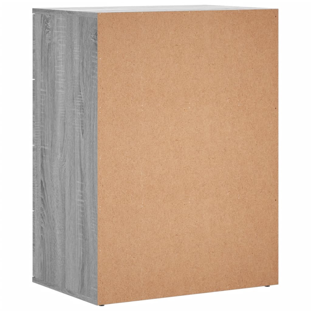 vidaXL Dulapuri, 2 buc., gri sonoma, 60x39x80 cm, lemn prelucrat