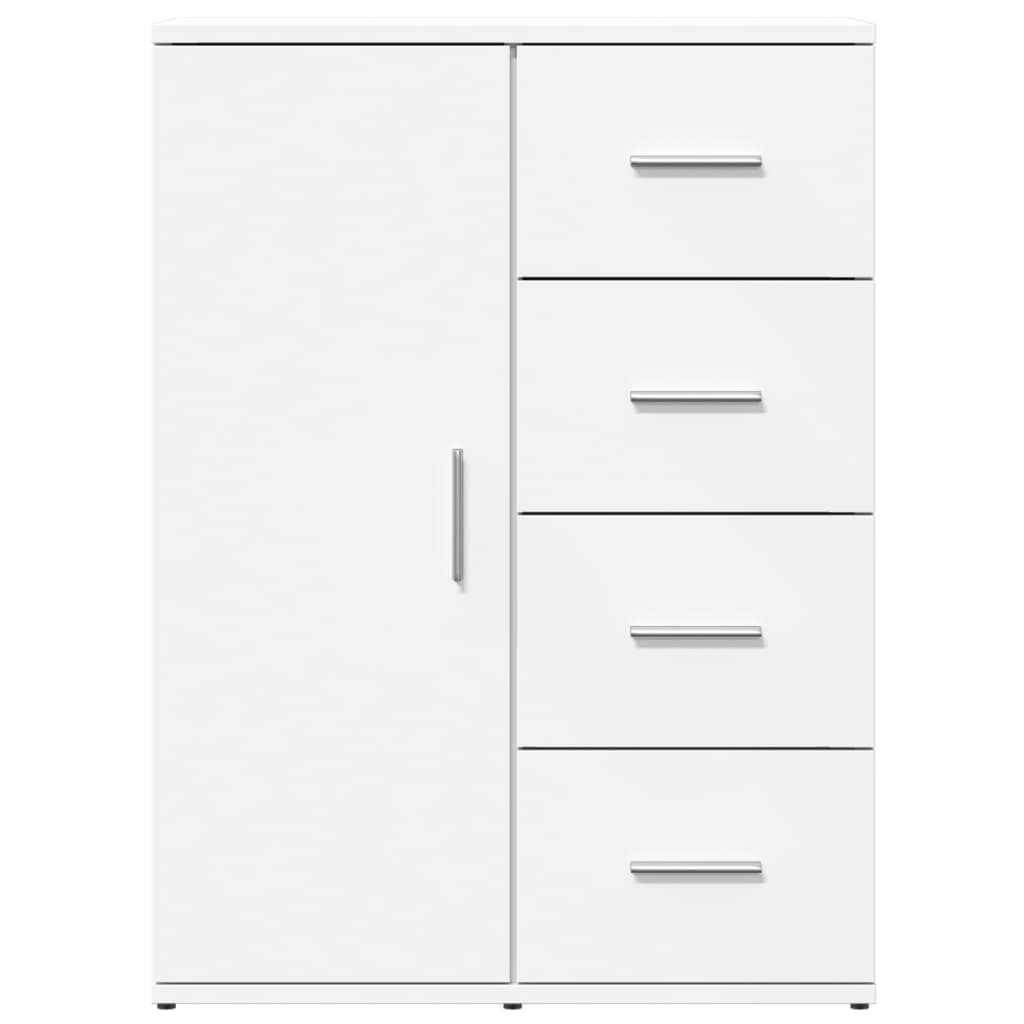 vidaXL Dulapuri, 2 buc., alb, 59x39x80 cm, lemn prelucrat