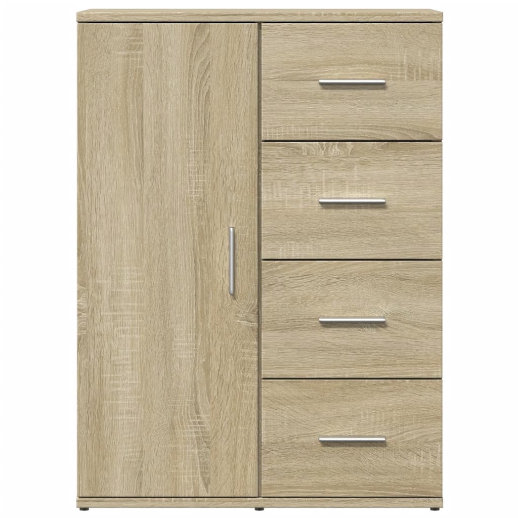 vidaXL Dulapuri, 2 buc., stejar sonoma, 59x39x80 cm, lemn prelucrat