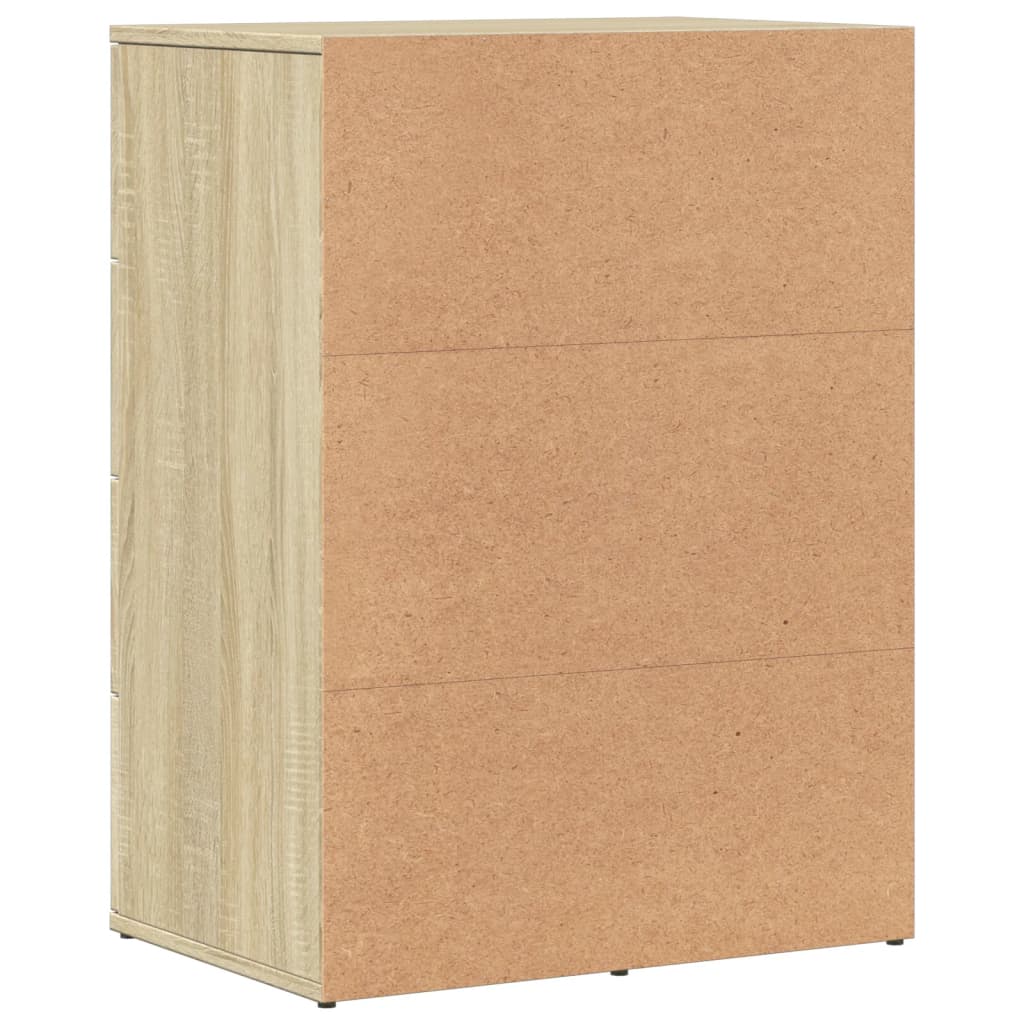 vidaXL Dulapuri, 2 buc., stejar sonoma, 59x39x80 cm, lemn prelucrat