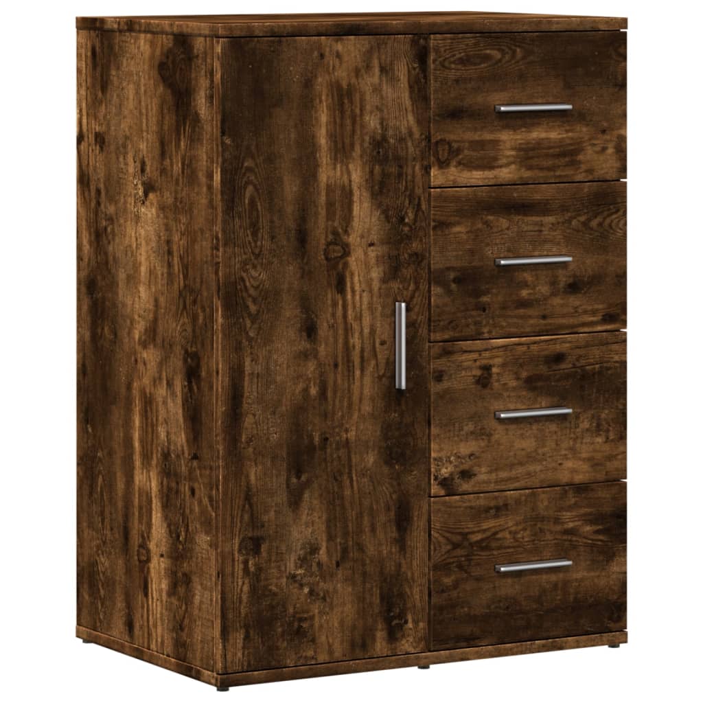 vidaXL Dulapuri, 2 buc., stejar fumuriu, 59x39x80 cm, lemn compozit vidaXL Dulapuri, 2 buc., stejar fumuriu, 59x39x80 cm, lemn compozit